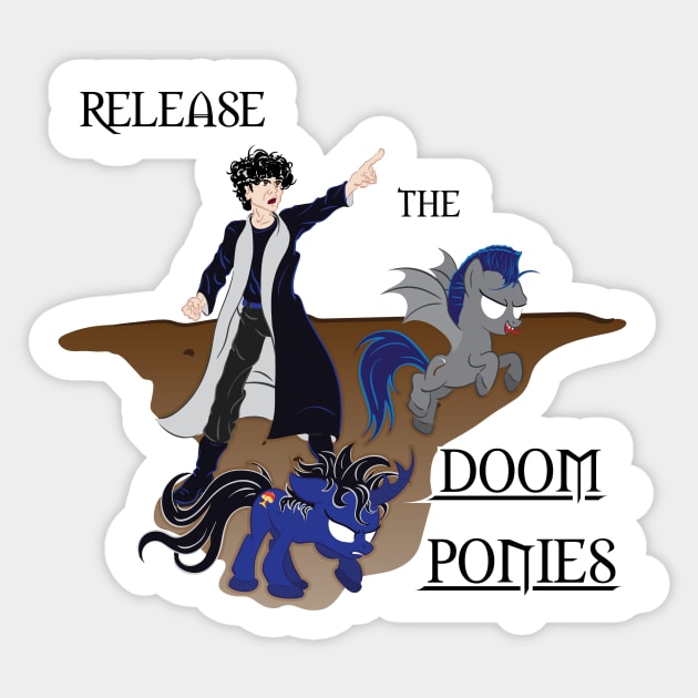 Doom Ponies Sticker by Taellosse